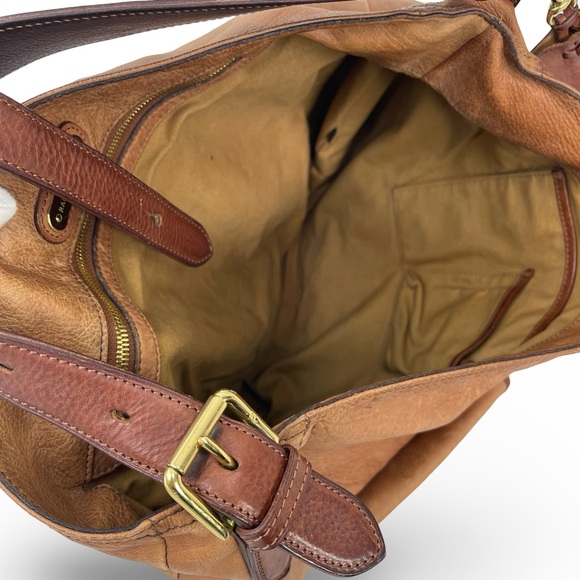 RARE Vintage Ralph Lauren Heritage Leather Field Satchel Tote – Distressed Tan - Picture 6 of 15